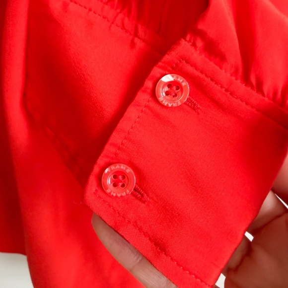 FRAME • Gillian Blouse in Red Orange - Picture 10 of 16